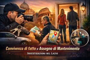 Convivenza di fatto e assegno di mantenimento: come affrontare le investigazioni nel Lazio